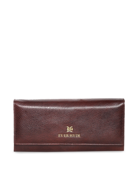 

EVER HYDE Brown Solid Clutch