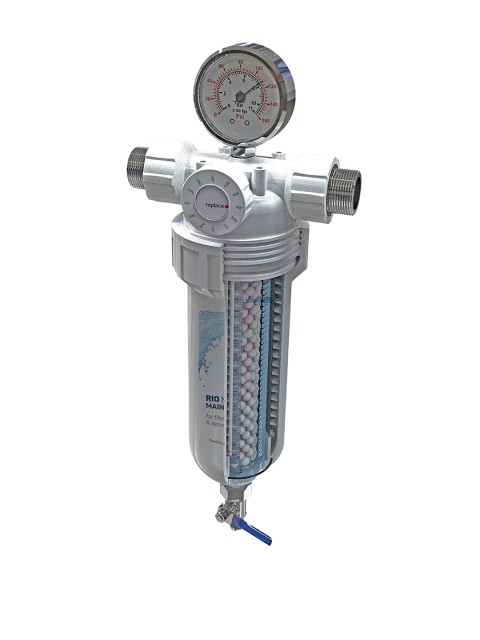 

WaterScience RIO MLF-119 Main Line Water Filter Without Connector Kit, White