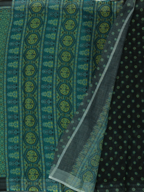 

Pothys Green Woven Design Pure Linen Saree