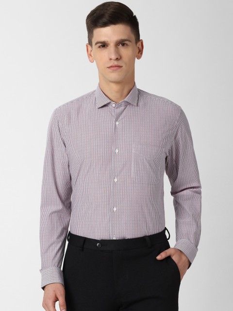 

Peter England Men Multicoloured Slim Fit Striped Formal Shirt, Multi
