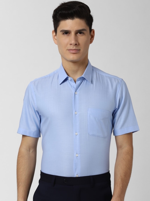 

Peter England Men Blue Slim Fit Solid Formal Shirt