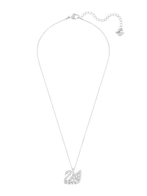 

SWAROVSKI Rhodium-Plated & White Swan Lake Pendant