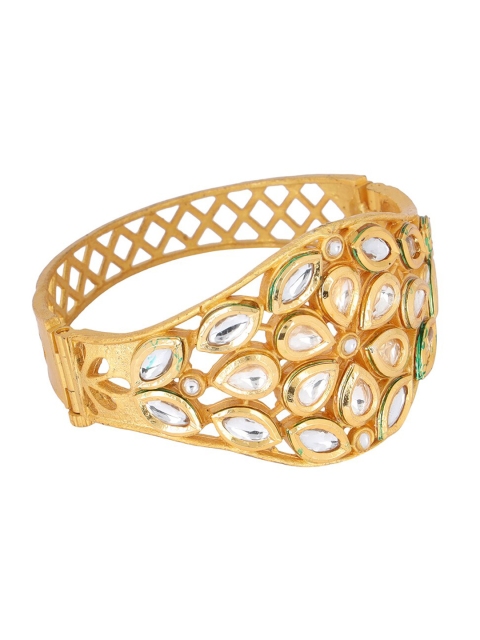 

ANIKAS CREATION Gold-Plated Handcrafted Kada Bracelet