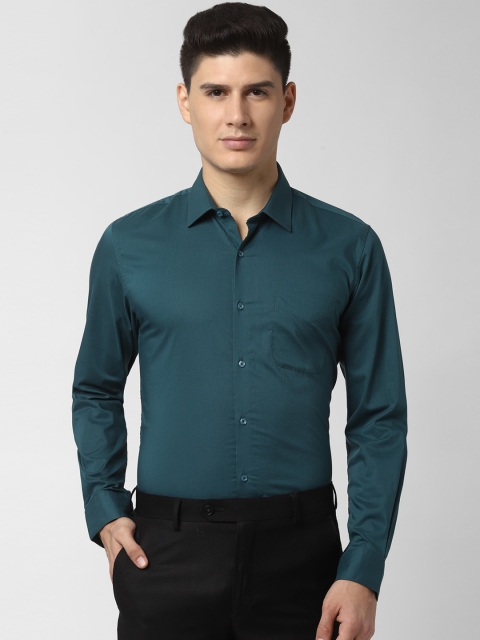 

Peter England Men Green Slim Fit Solid Casual Shirt