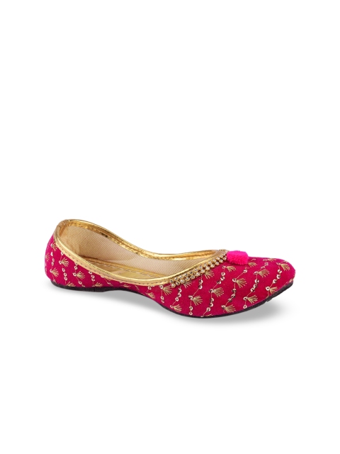 

DESI COLOUR Girls Pink Embellished Ballerinas