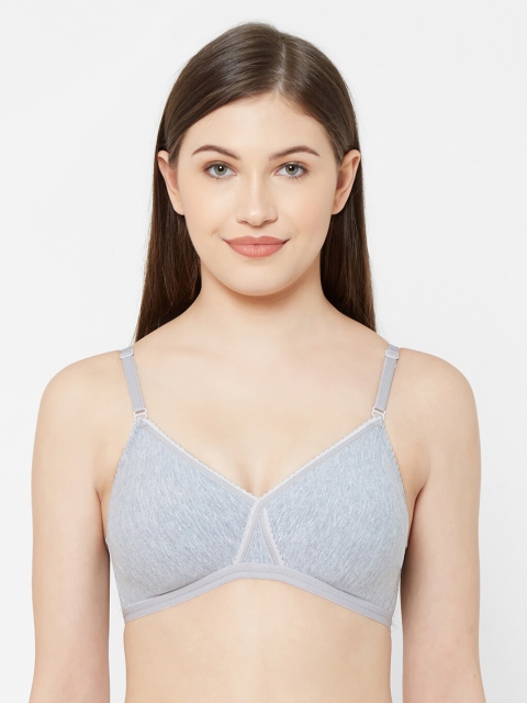 

Juliet Grey Solid Non-Wired Non Padded Everyday Bra 010000300011297