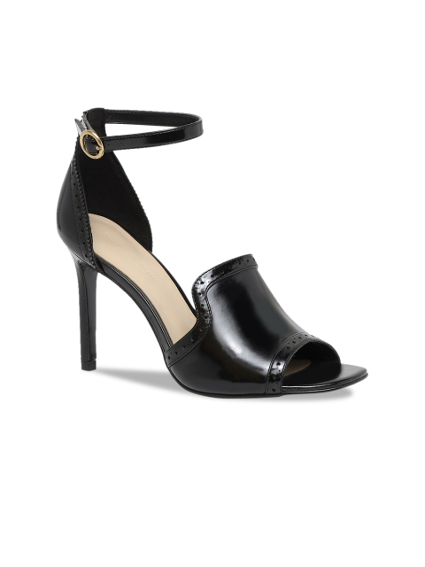 

CHARLES & KEITH Women Black Embellished Mules