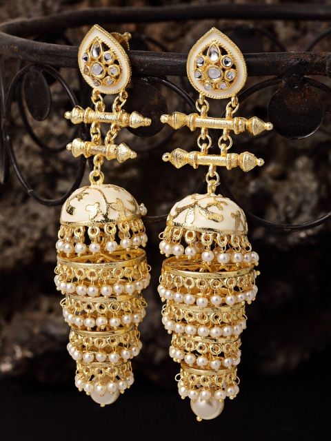 

Melani Borsa Pink Dome Shaped Jhumkas