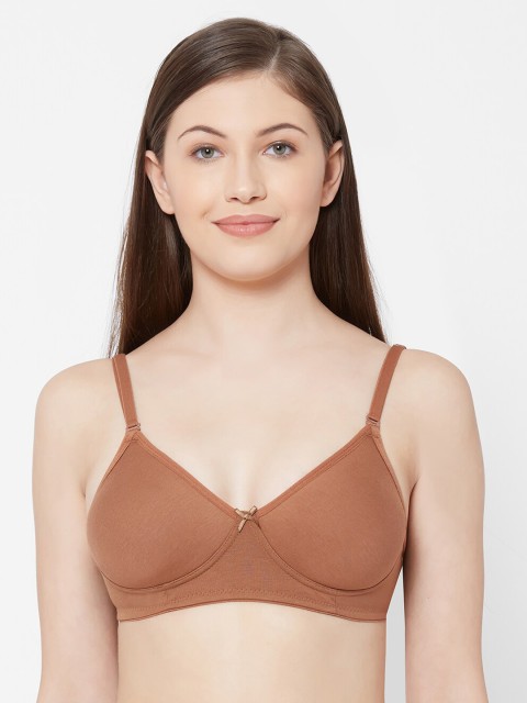 

Juliet Brown Solid Non-Wired Non Padded Everyday Bra 010000300005541