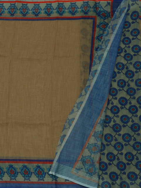 

Pothys Brown Woven Design Pure Linen Saree
