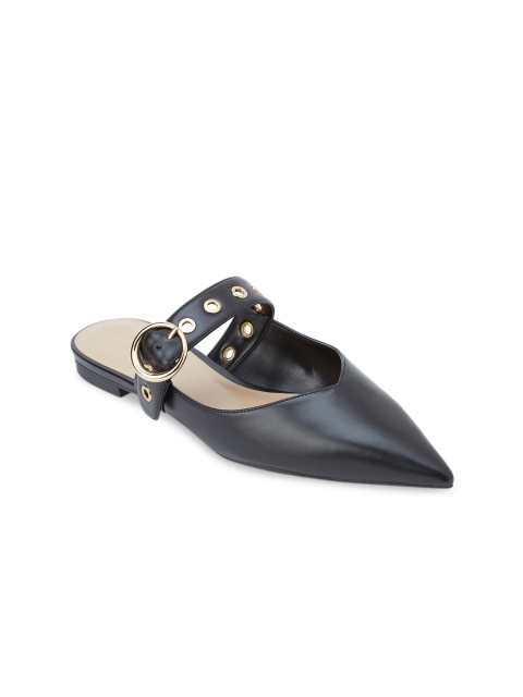

CHARLES & KEITH Women Black Embellished PU Ballerinas