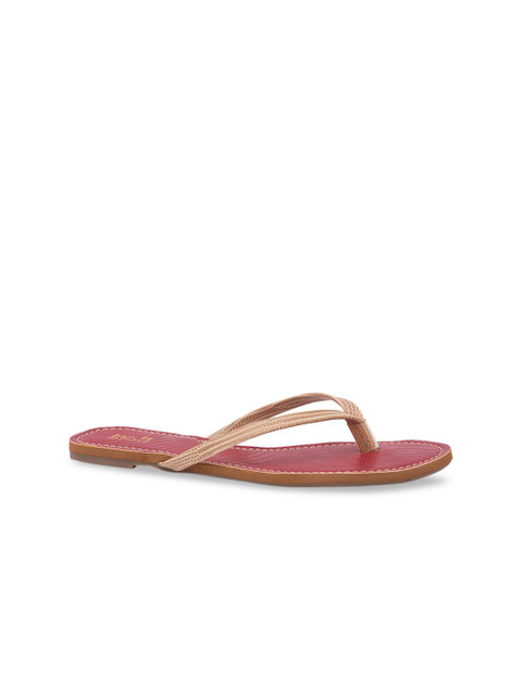 

Inc 5 Women Beige Solid Open Toe Flats