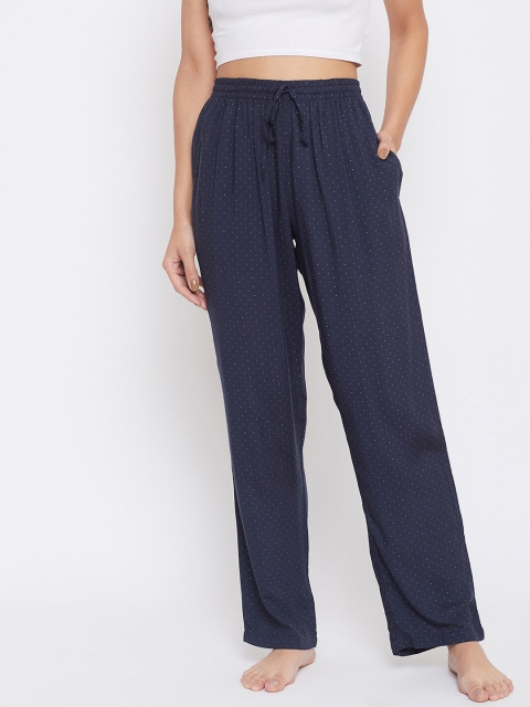 

Crimsoune Club Women Navy Blue Solid Lounge Pants