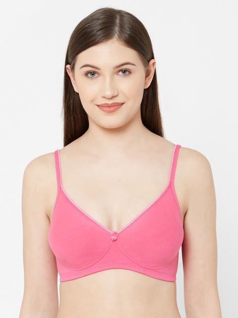 

Juliet Pink Solid Non-Wired Non Padded Everyday Bra 010000300005653