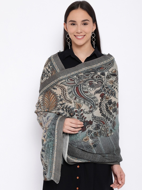 

Pashmoda Women Grey Printed Stole