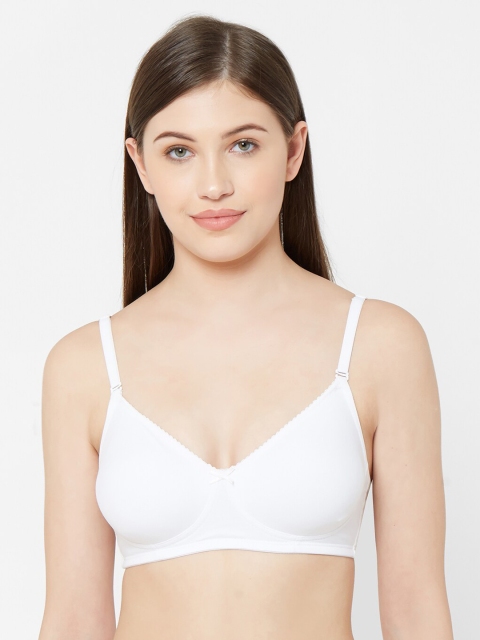 

Juliet White Solid Non-Wired Non Padded Everyday Bra