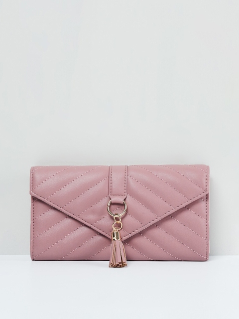 

max Women Pink Textured Envelope Wallet