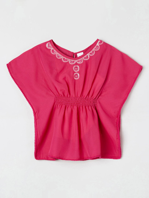 

max Girls Pink Embellished Kaftan Top