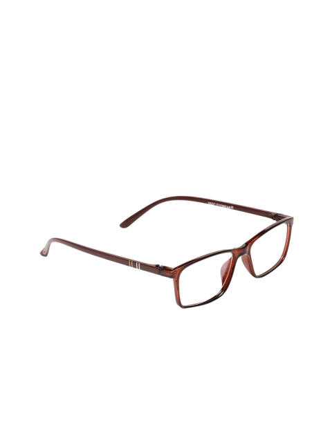 

VAST Unisex Brown Solid Full Rim Rectangle Frames NEW_INTELLIGENT_SMALL_BROWN_CLEAR