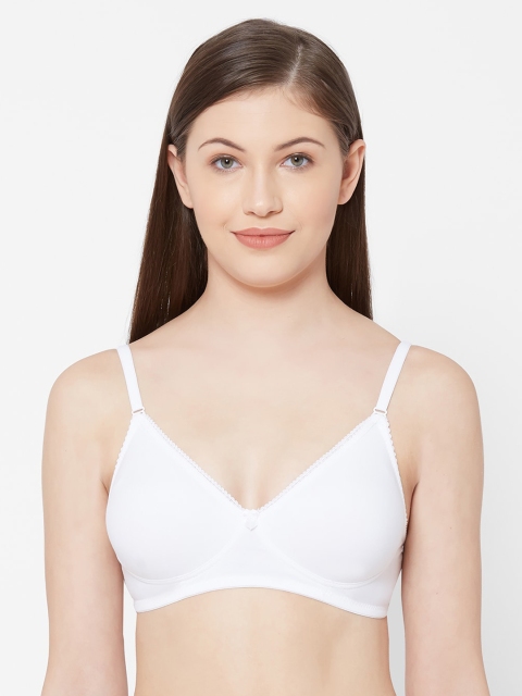 

Juliet White Solid Underwired Lightly Padded Everyday Bra 010000300011107
