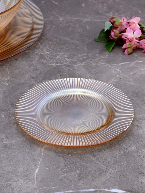

Pure Home and Living Gold-Toned & Silver-Toned 4 Pc Salad Plate Set