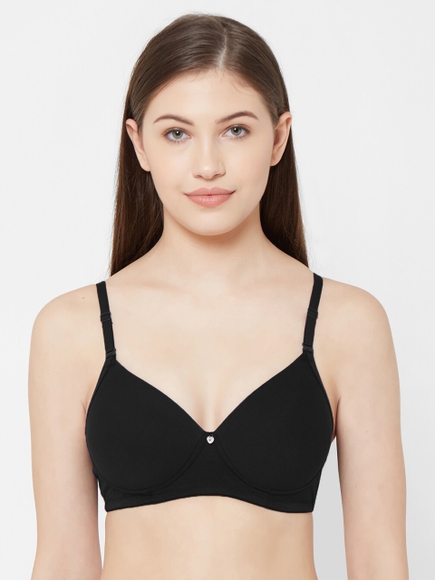 

Juliet Black Solid Non-Wired Heavily Padded Everyday Bra 010000300003480