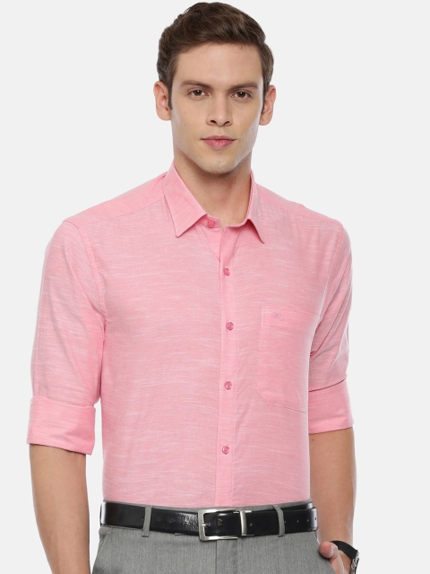 

ARISER Men Pink Regular Fit Solid Formal Shirt