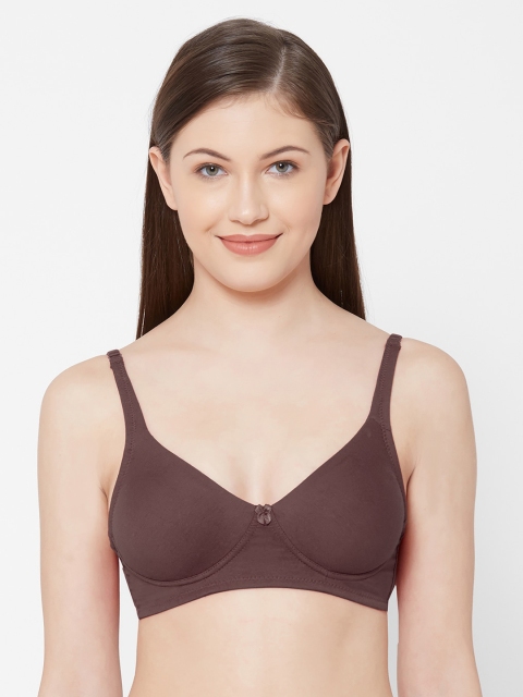 

Juliet Coffee Brown Solid Non-Wired Non Padded Everyday Bra 010000300012277