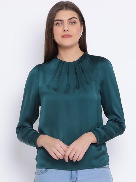 

Oxolloxo Women Green Solid Top
