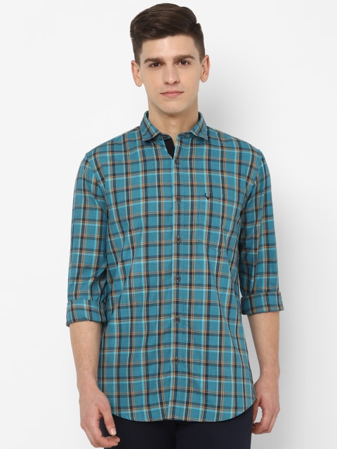 

Allen Solly Men Blue Slim Fit Checked Casual Shirt