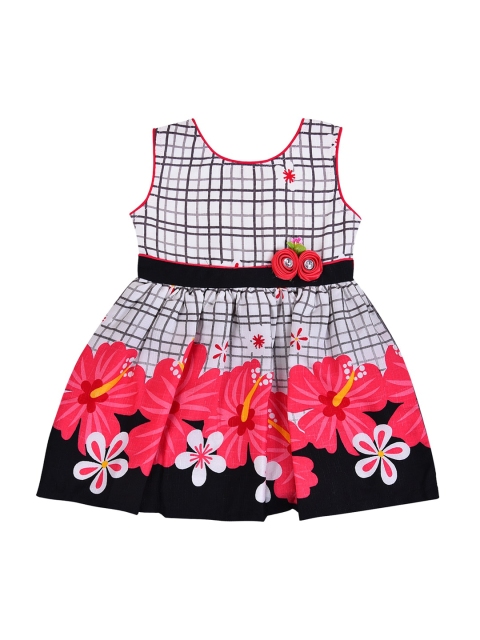 

Wish Karo Girls Multicoloured Printed Fit and Flare Dress, Multi