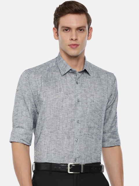 

ARISER Men Grey Regular Fit Solid Formal Shirt