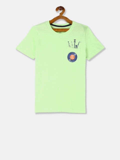 

Cherokee Boys Green Printed Round Neck T-shirt