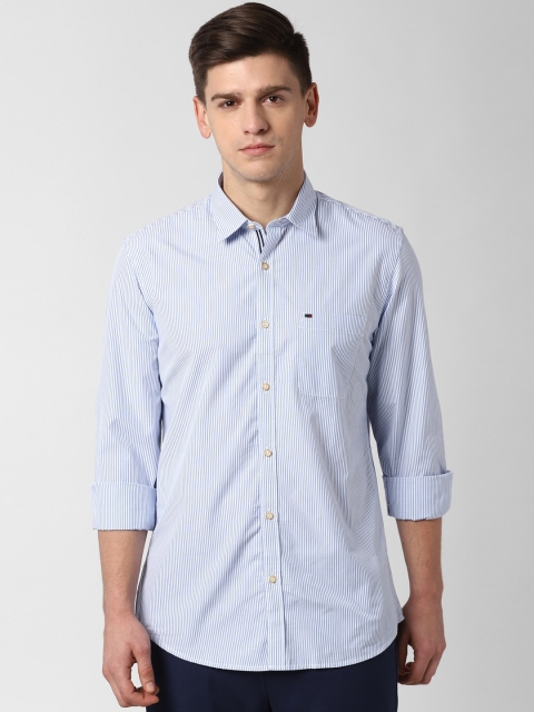 

Peter England Casuals Men Blue Slim Fit Striped Casual Shirt