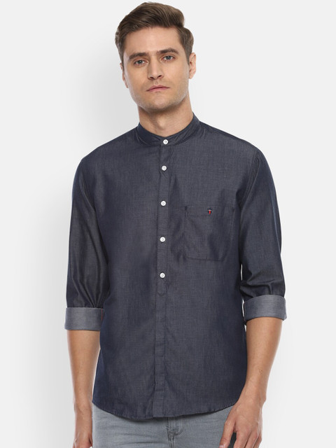 

Louis Philippe Jeans Men Grey Slim Fit Solid Casual Shirt
