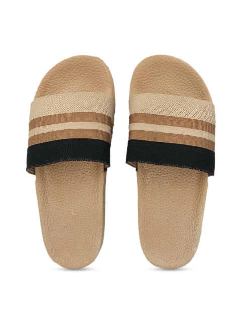 

Pampy Angel Women Brown & Beige Striped Sliders