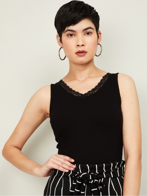 

CODE by Lifestyle Women Black Solid Top