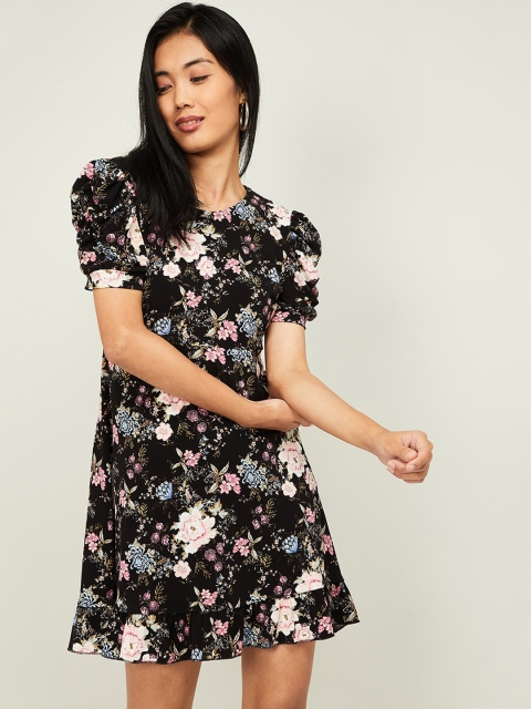 

Ginger by Lifestyle Women Multicoloured Printed Fit and Flare Dress, Multi