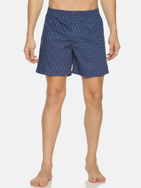 

IVOC Men Blue & White Printed Pure Cotton Boxers IOMBS02SC03L35-4300