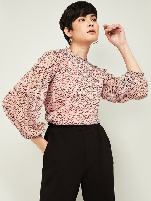 

CODE by Lifestyle Women Pink Printed Top