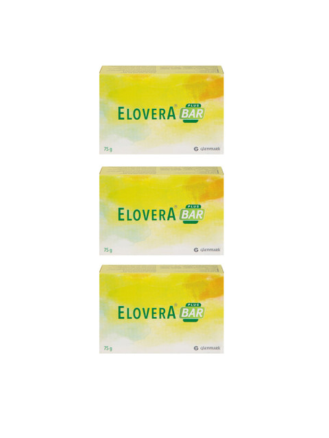 

ELOVERA Set Of 3 Plus Bar Moisturising Soaps, White