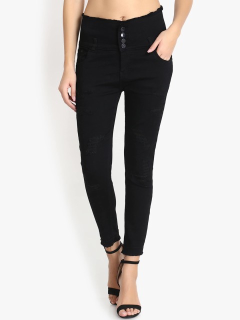 

Perfect Outlet Women Black Skinny Fit High-Rise Clean Look Jeans