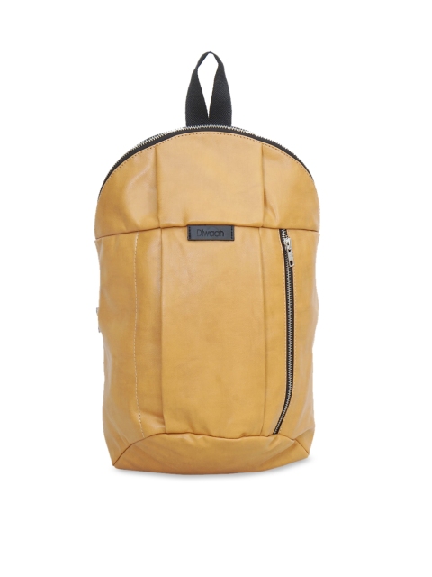 

Diwaah Unisex Yellow Solid Backpack