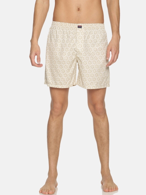 

IVOC Men Cream-Coloured Printed Pure Cotton Boxers IOMBS02SC03L35