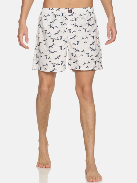 

IVOC Men White Printed Pure Cotton Boxers IOMBS02SC03L35-4319