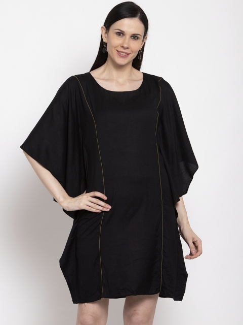 

DUGRI BE THE ONE Women Black Solid Kaftan Dress