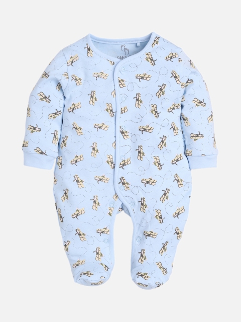 

Baby Go Regular Fit Cotton Romper, Blue