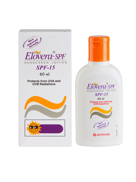 

Elovera Unisex Pack Of 2 SPF 15 Sunscreen Lotion 60 ml, White