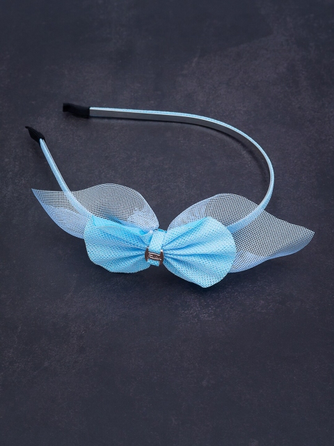 

Golden Peacock Women Blue Leaf Style Bow Hairband