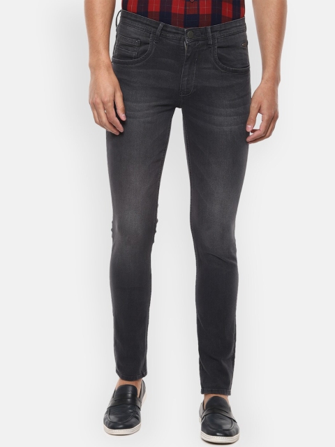 

V Dot Men Grey Slim Fit Mid-Rise Clean Look Jeans